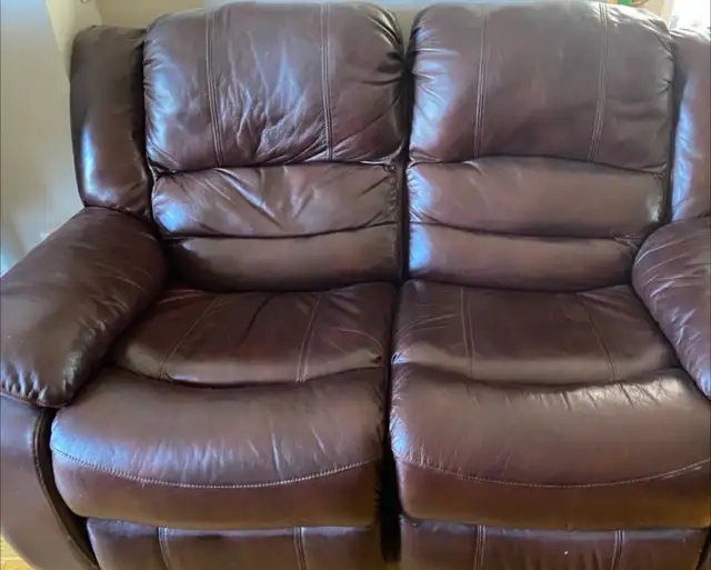 Brown Leather Recliner Sofa63735878063489123