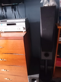 Tower speakers with stands
