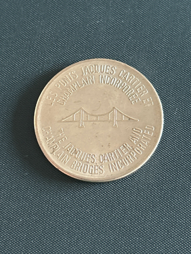 Token Ponts Jacques Cartier Et Champlain Bridge Token Coin  dans Art et objets de collection  à Ville de Montréal