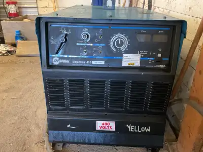 Miller welder make Dimension 452 volts 220v to 600v three phase 13.6 KVA runs great