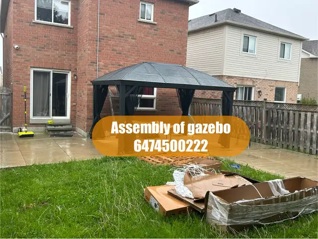 assembly of gazebo in Outdoor Tools & Storage in Mississauga / Peel Region - Image 5