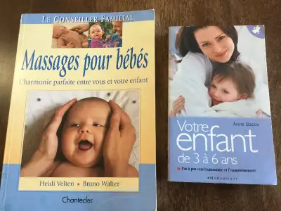 2 livres: massages et enfant de 3 à 6 ans, View more
