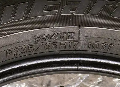 For Sale: Set of 4 Yokohama Tires – 17" Selling a complete set of 4 Yokohama 17-inch tires. Brand: Y...
