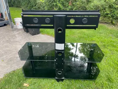 TV Stand with Black Coloured Glass, View more
