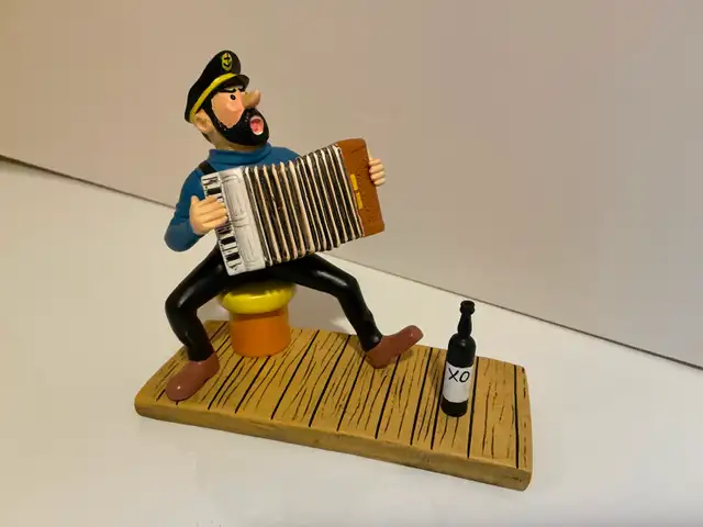 Tintin, Haddock Playing the Accordion
