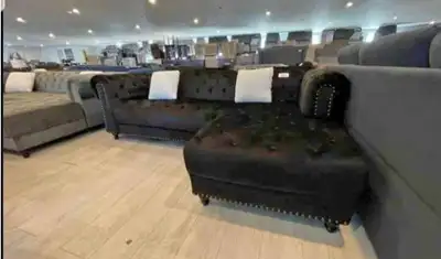 Luxury Tufted Velvet Sectional Sofa – FREE Delivery | Brand New, View more