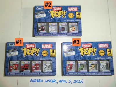 Spider-Man Funko Pop! Bitty Figure 4-Packs, View more