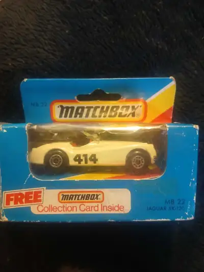 Own a piece of Matchbox history with this vintage MB 22 Jaguar XK-120 diecast car, complete with its...
