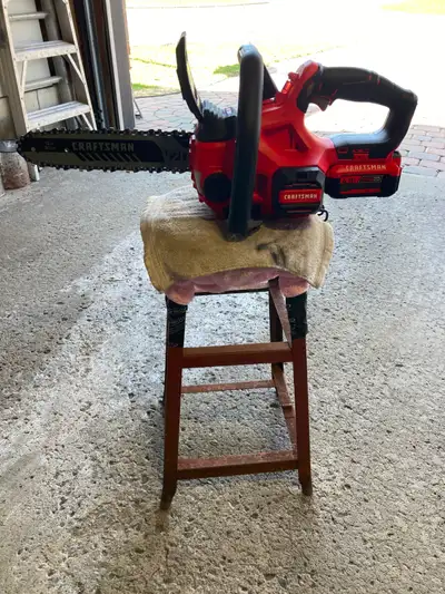 CRAFTSMAN V20 20 V 4 AH 12-in Compact Cordless Electric Chainsaw with Battery and Charger included....