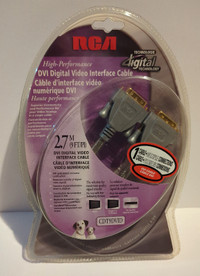 Sealed RCA 9' DVI to DVI Cable