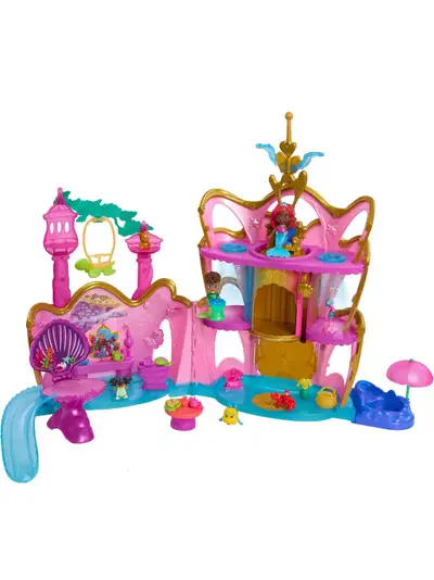 Explore the wonders of the sea with this enchanting Disney Princess Ariel Jr. Deluxe Atlantica Palac...