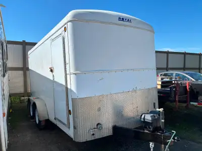 2003 Royal Cargo 7X14 Enclosed Trailer w/ barn doors - UNIT #2026-26 3500 Torsion Axles - 4 Brand Ne...