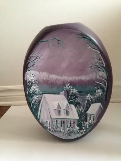 Vase peinture Œuvre double en céramique, signé JOKO, View more