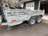 7x12 Galvanized Tandem Dump Trailer (5 ton) 