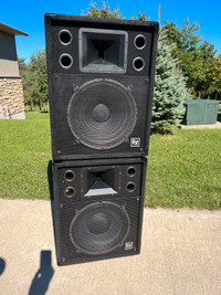 EV S-152 pair of 15” speakers with vinyl covers