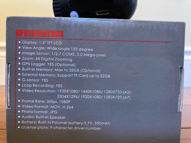 Mini 0806 dash camera with hardwire kit in Cameras & Camcorders in Oakville / Halton Region - Image 3