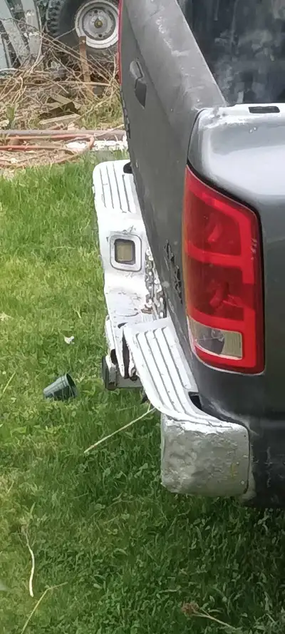 Looking for a rear bumper and other possible parts for a 2004 Dodge ram 1500 SLT 2abs 4X4. Please ms...