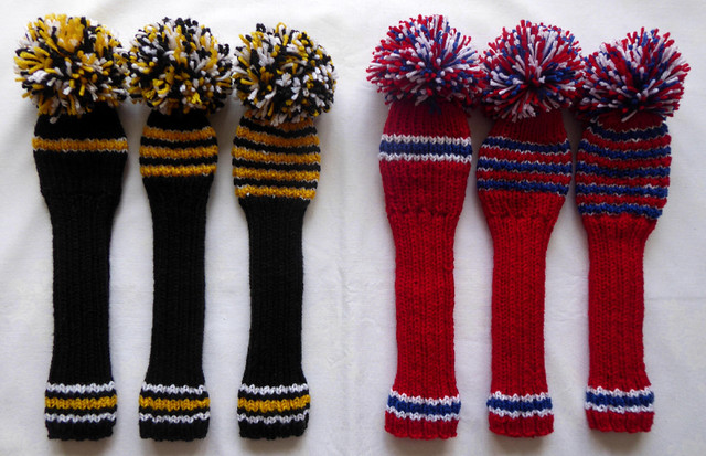 Vintage Style Hand Knit Golf Club Head Covers U Choose Colours in Golf in Hamilton - Image 2