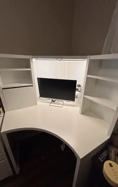 IKEA White Corner Desk, View more