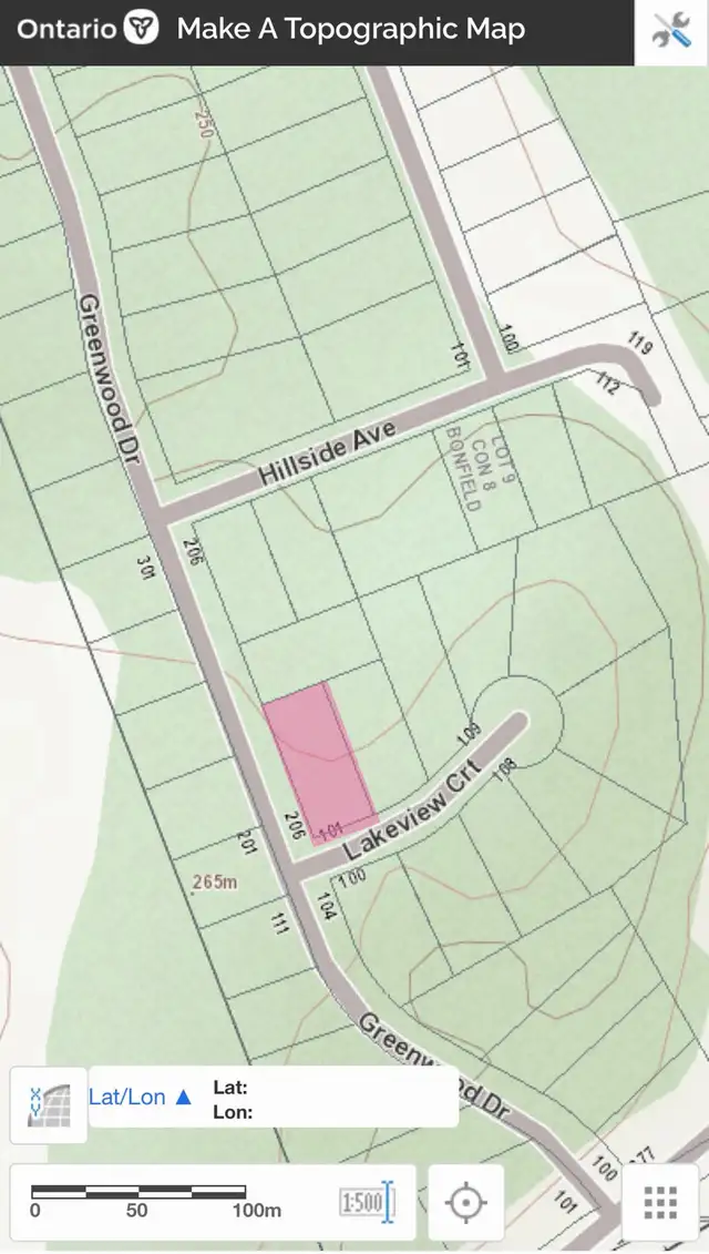 1/2 Acre Wooded Lot For Sale - Bonfield - Private Lot
