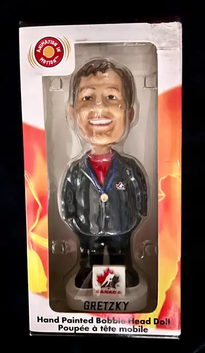 WAYNE GRETZKY 2002 Olympics Hockey Team Canada Bobblehead W/ Box, View more