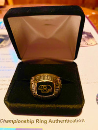 1974 BERNIE FALONY HALL OF FAME RING {with authentication}