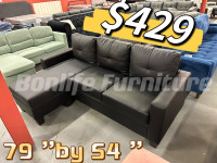  Brand new faux leather sectional sofa on sale 