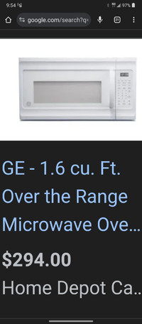 MICROWAVE LARGE SIZE NEW WAS $290