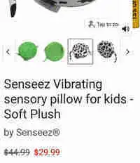 Senseeze vibrating cushion