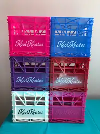 6 Vintage Kool Krates CD Holders Multi Color
