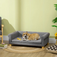 Modern Pet Sofa Cat or Medium Large Dog Bed W/ Removable Seat Cu