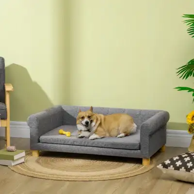 Modern Pet Sofa Cat or Medium Large Dog Bed W/ Removable Seat Cu, View more