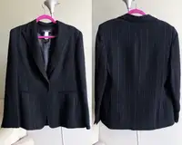 NEW Jones New York Women's Black Pinstripe Blazer Suit (Size 12)