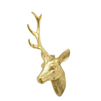 Golden Deer Head Jewelry Necklace Hanger Display Holder