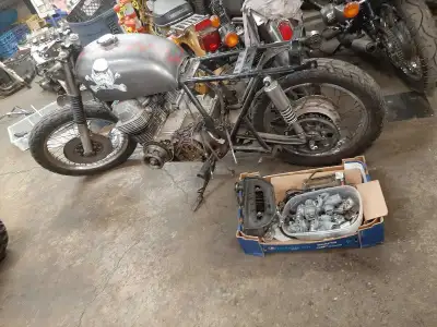 PARTING OUT 1976 HONDA CB750 K. Engine turns over, have the parts pictured. Gas tank mint inside. Bo...