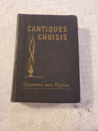 Livre Cantiques choisis de Chs-Émile Gadbois 1950