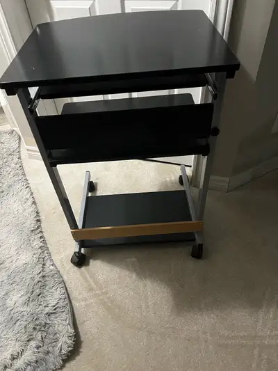 Rolling Workstation Desk and Chair, View more