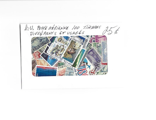100 Timbres de la poste aérienne des Etats-Unis dans Art et objets de collection  à Longueuil/Rive Sud