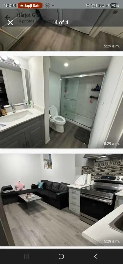 2 bedroom legal basement  August 1st
