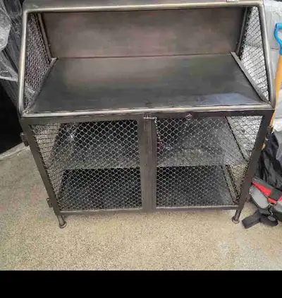 Restoration Hardware iron bar cabinet , View more