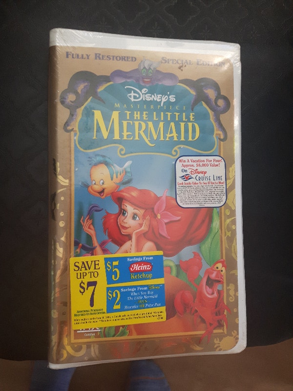 Disney's Masterpiece The Little Mermaid VHS Movie CDs, DVDs & Bluray