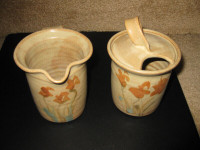 NEW Hand Crafted Pottery - Cream and Sugar Bowl