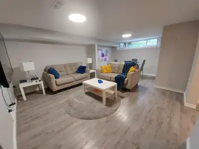 2 Bedroom for rent Whitby FURNISHED Basement Apartment