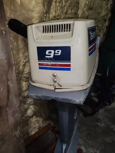 One 1983 9.9 evinrude boat motor for sale in good condition with no fuel tank for sale. Asking 1650....