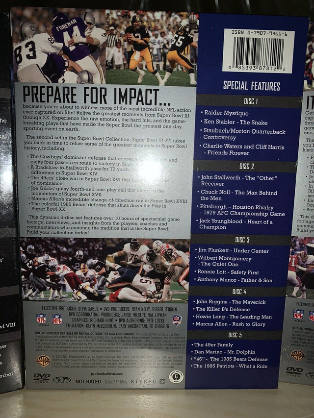 IDEAL GIFT FOR DAD:  NFL Super Bowl 1-30 (Brand New and Sealed) in CDs, DVDs & Blu-ray in Mississauga / Peel Region - Image 3