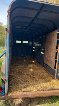 Livestock trailer.