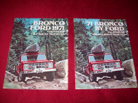 1971 ford bronco brochure