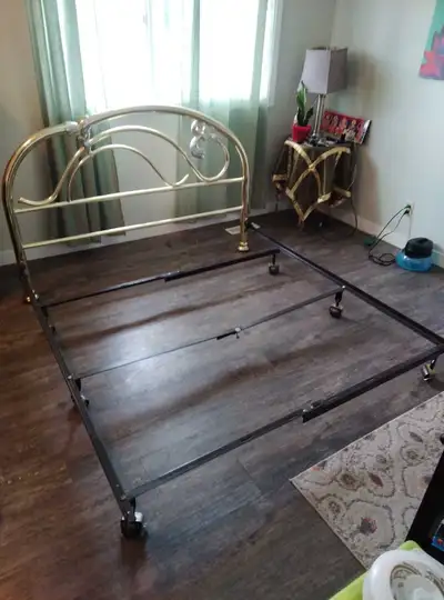 queen size bed frame for $20, View more