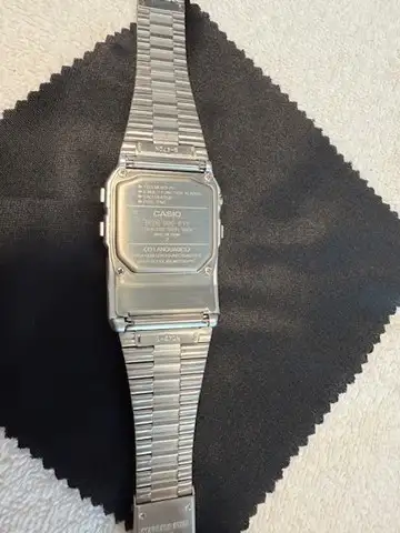 CASIO Calculator Data Watch – Silver – EXCELLENT Condition64230803875969122