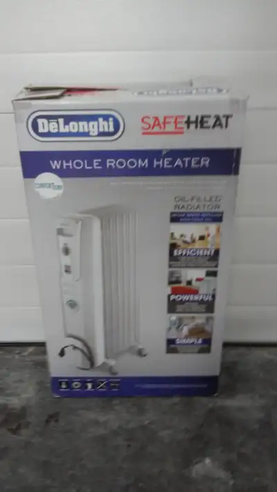 DeLonghi SAFEHEAT WHOLE ROOM ELECTRIC OIL FILLED HEATER, View more
